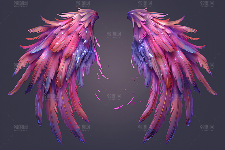 梦幻翅膀高清双翼素材