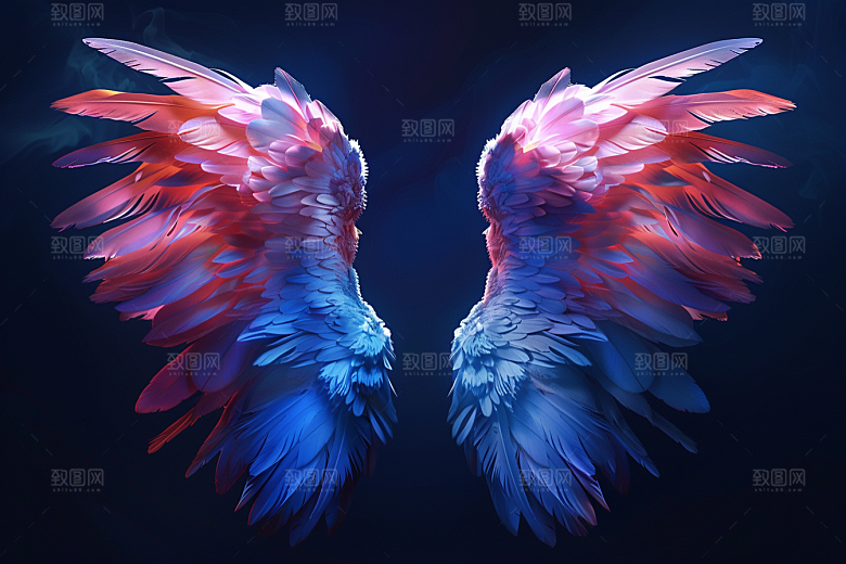 梦幻翅膀梦幻浪漫素材