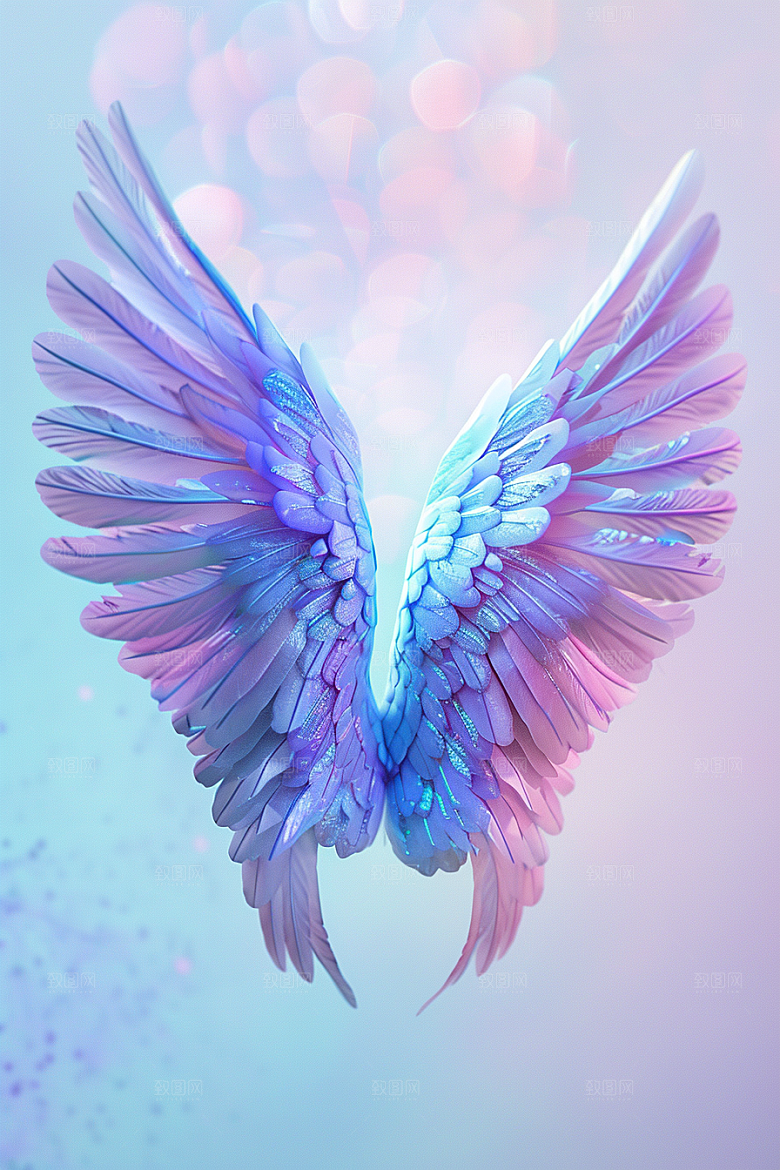 梦幻翅膀唯美高清素材