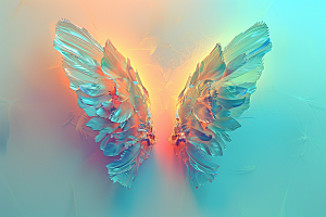 梦幻翅膀唯美双翼素材