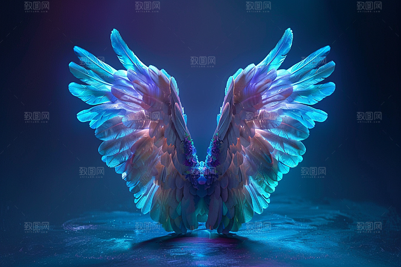 梦幻翅膀唯美双翼素材