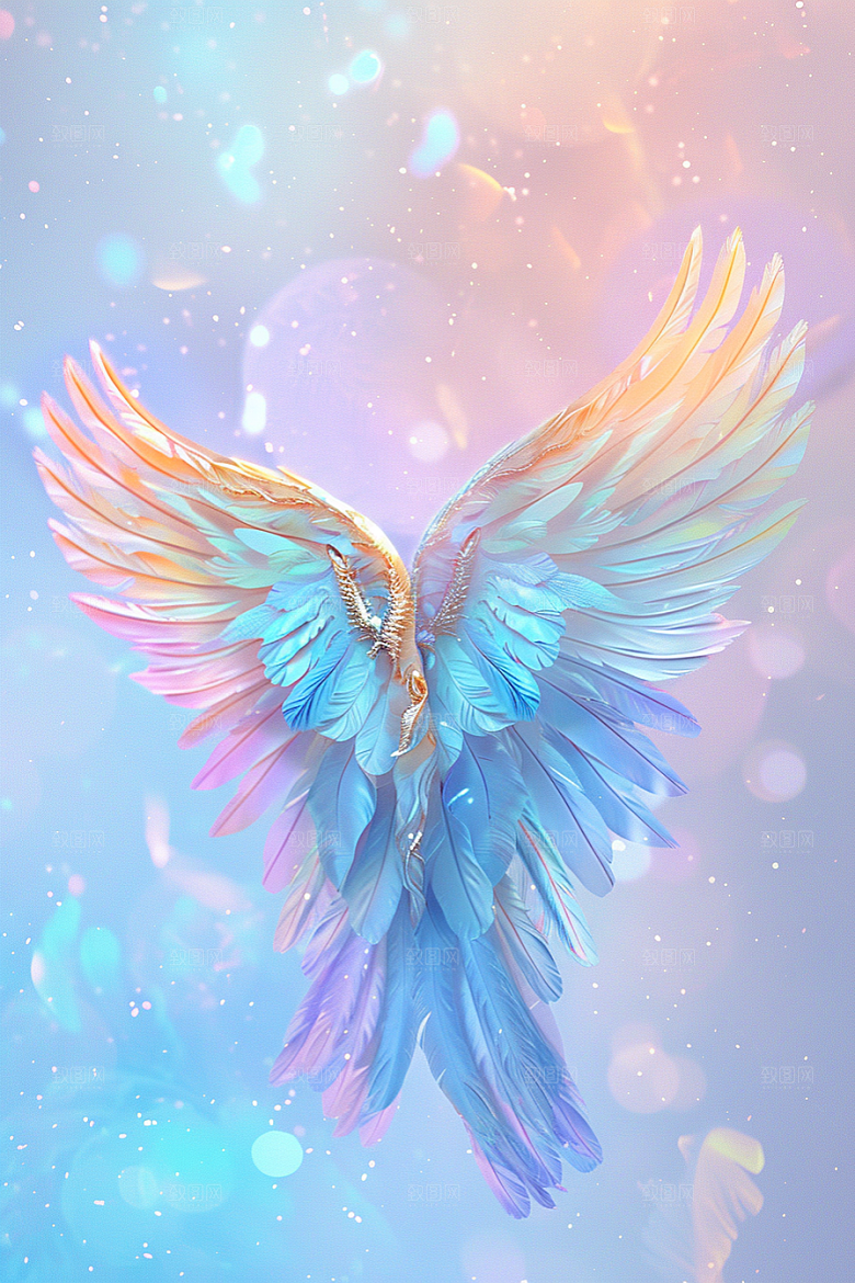 梦幻翅膀梦幻浪漫素材