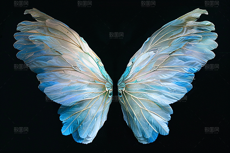 梦幻翅膀高清渐变素材