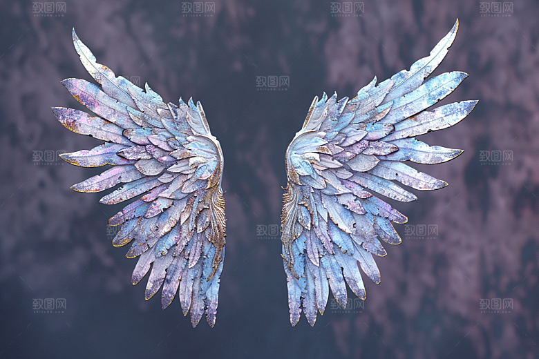 梦幻翅膀天使梦幻素材