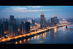 重庆城市山城大气视觉场景
