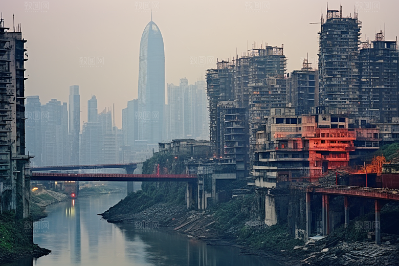 重庆城市建筑风光视觉场景