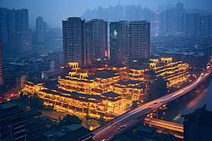 重庆城市3D立体风光视觉场景