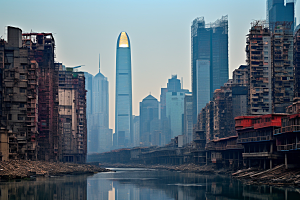 重庆城市建筑风光视觉场景