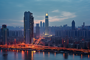 重庆城市建筑风光视觉场景