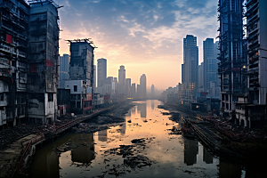 重庆城市建筑山城视觉场景