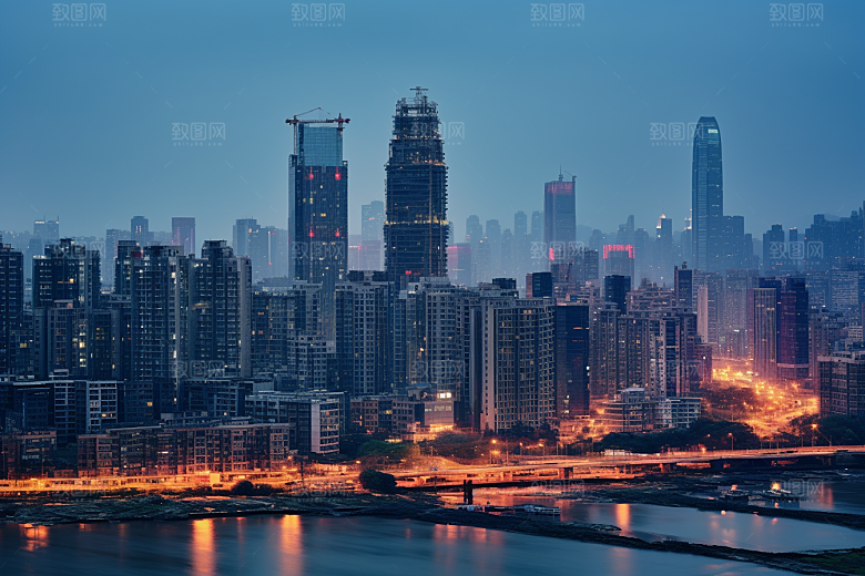 重庆城市3D立体山城视觉场景