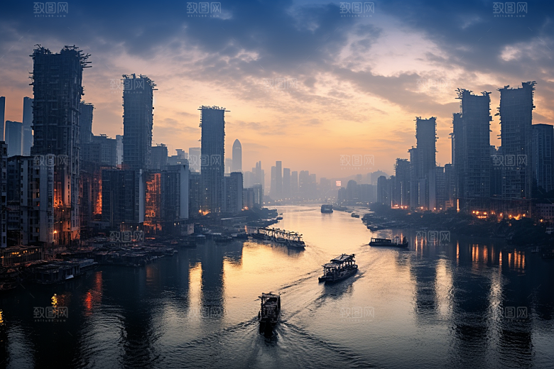 重庆城市3D立体风光视觉场景