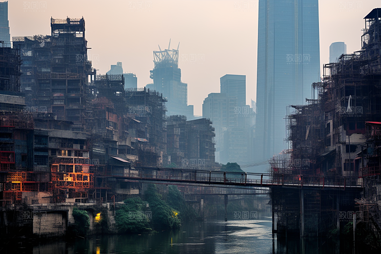 重庆城市建筑风光视觉场景