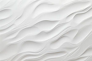 纯白石膏纹路立体抽象背景图