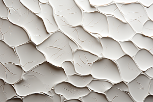 纯白石膏纹路抽象肌理背景图