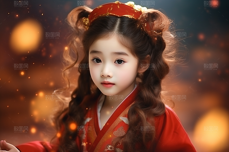 春节汉服女孩新春高清CG