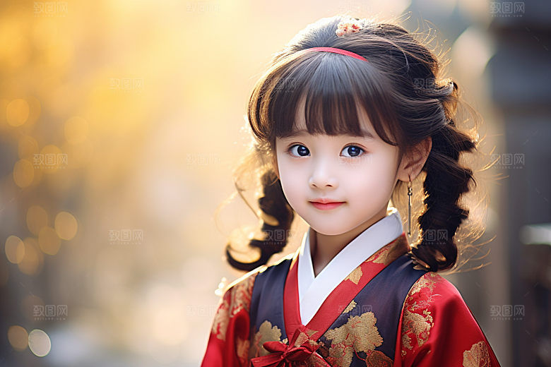 春节汉服女孩高清喜庆CG