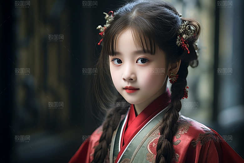 春节汉服女孩中国风春日CG