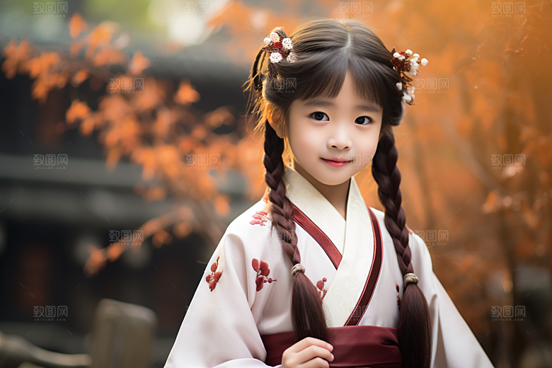 春节汉服女孩过年春日CG