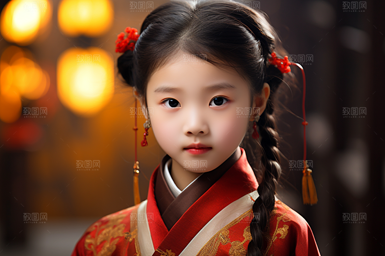 春节汉服女孩中国风春日CG