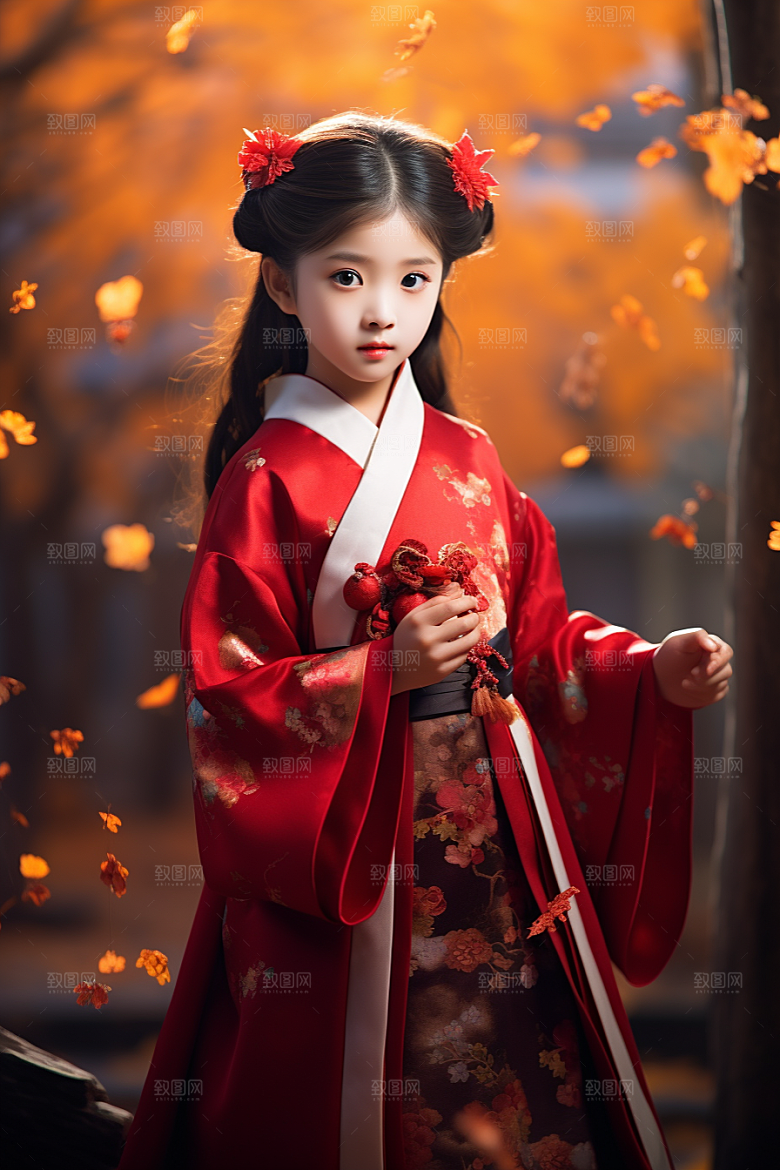 春节汉服女孩春日新春CG