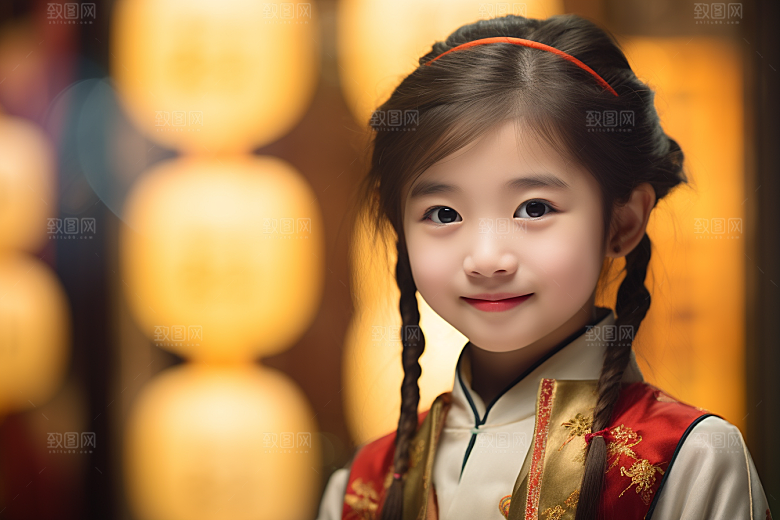 春节汉服女孩中国风春日CG