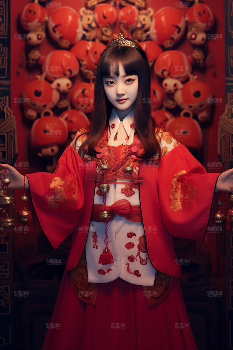 春节汉服新年春节素材