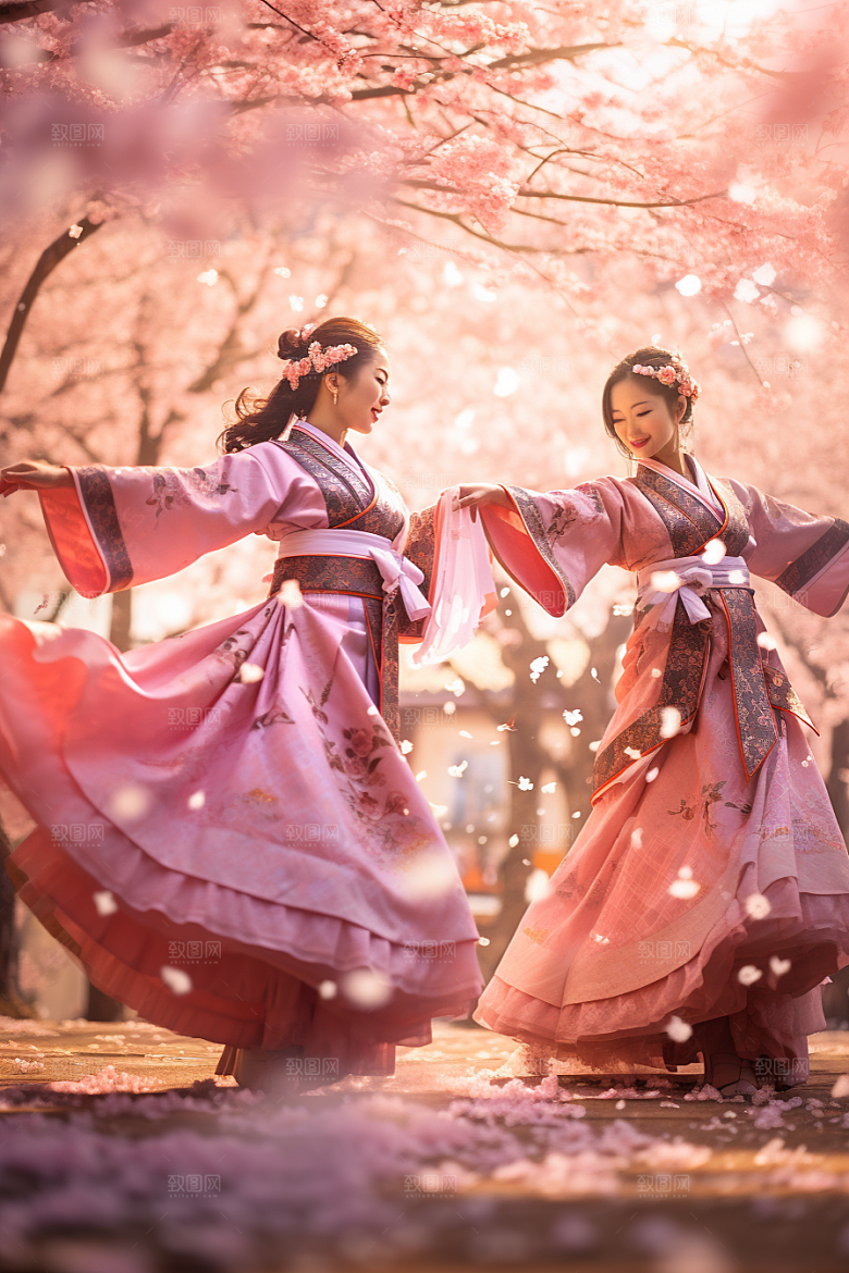 春节汉服高清中国风素材