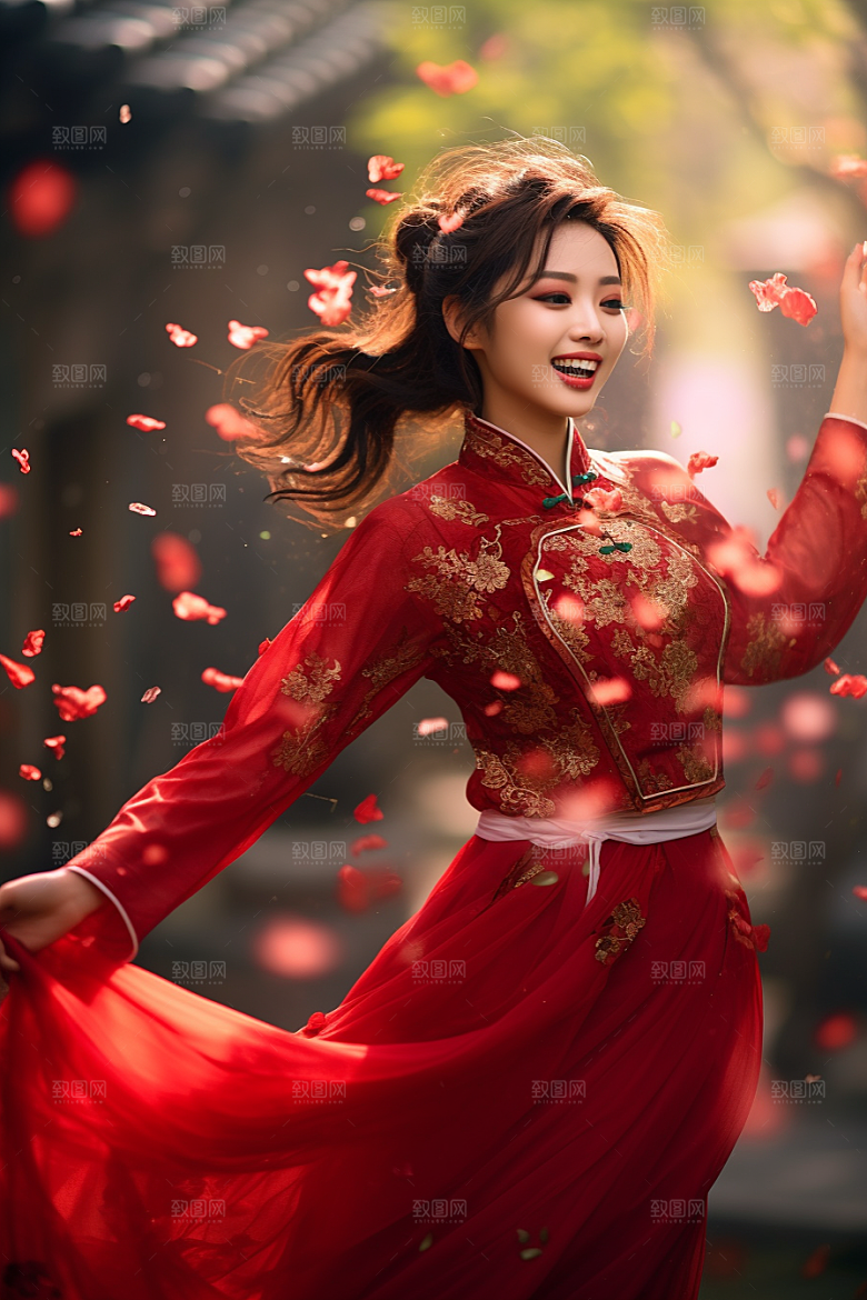 春节汉服高清中国风素材