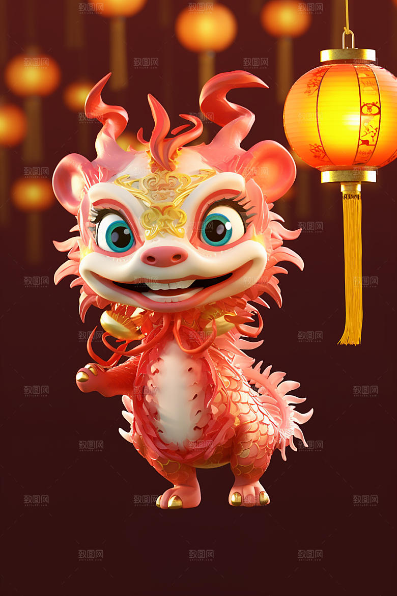 可爱小龙人活泼3D模型