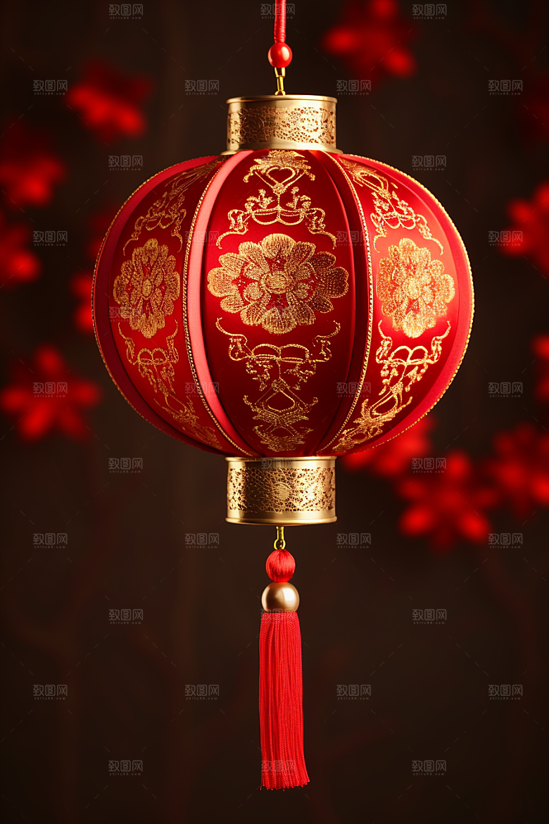 春节灯笼庆祝高清摄影图