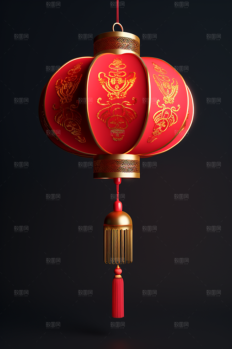 春节灯笼庆祝庆贺摄影图