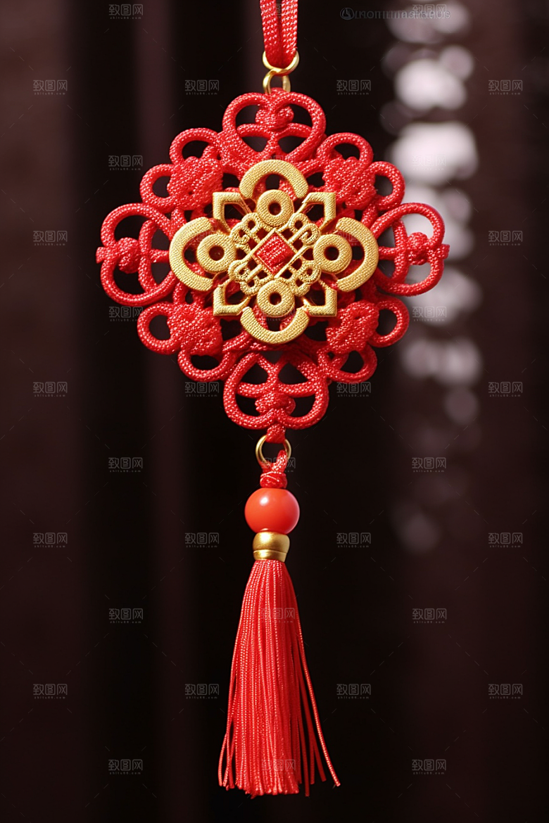 春节灯笼过年挂灯笼摄影图