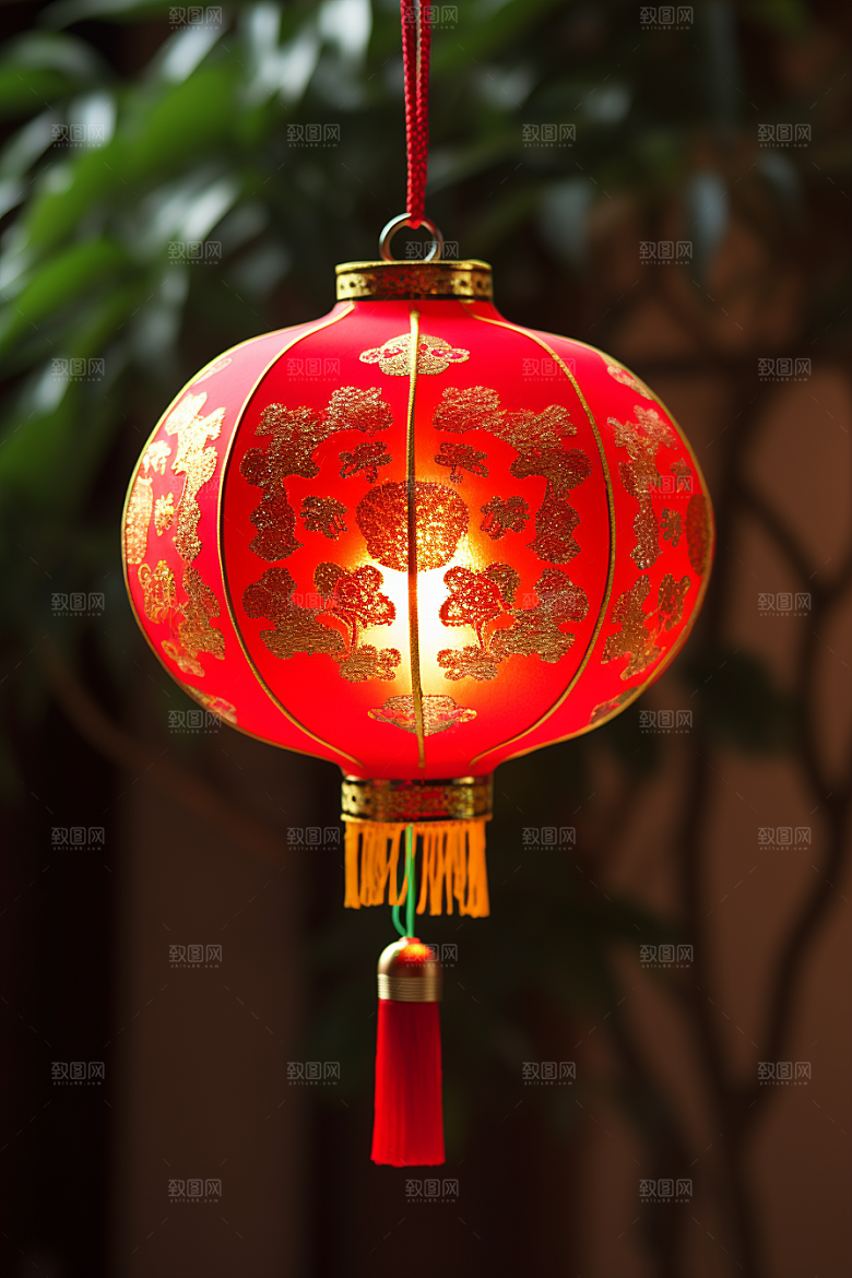 春节灯笼庆祝挂灯笼摄影图