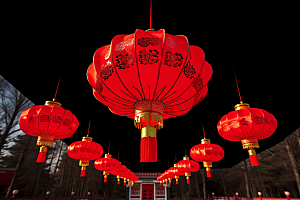 春节灯笼新年庆祝摄影图