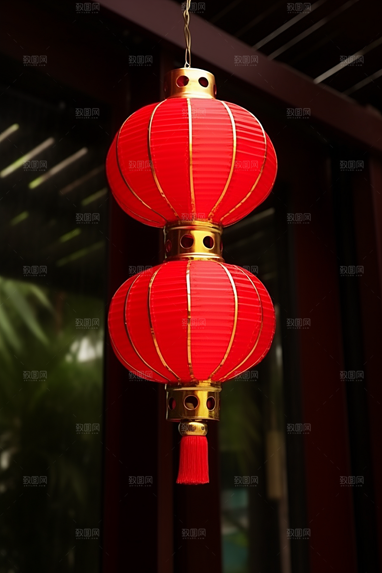 春节灯笼过年喜庆摄影图