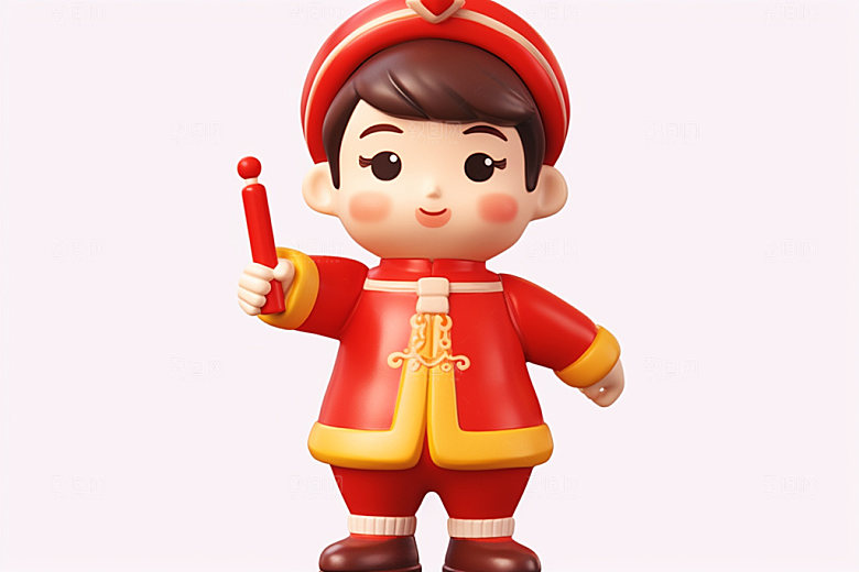 春节人物形象3D模型