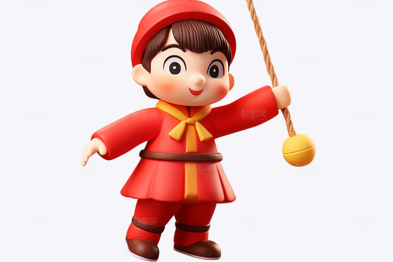 春节人物IP立体模型