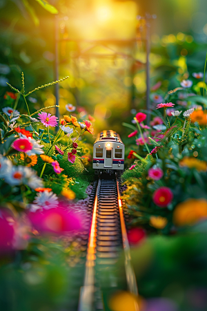 开往春天的列车花朵花卉微距摄影
