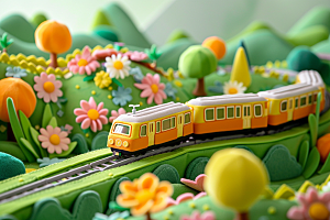 开往春天的列车高清花朵微距摄影