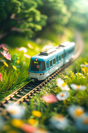 开往春天的列车春季花卉微距摄影