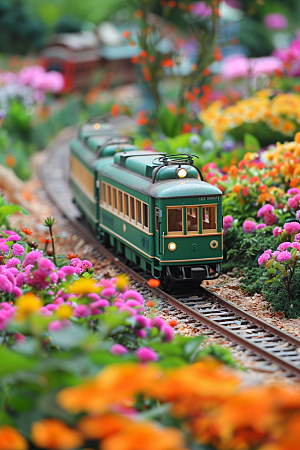 开往春天的列车灿烂春季微距摄影