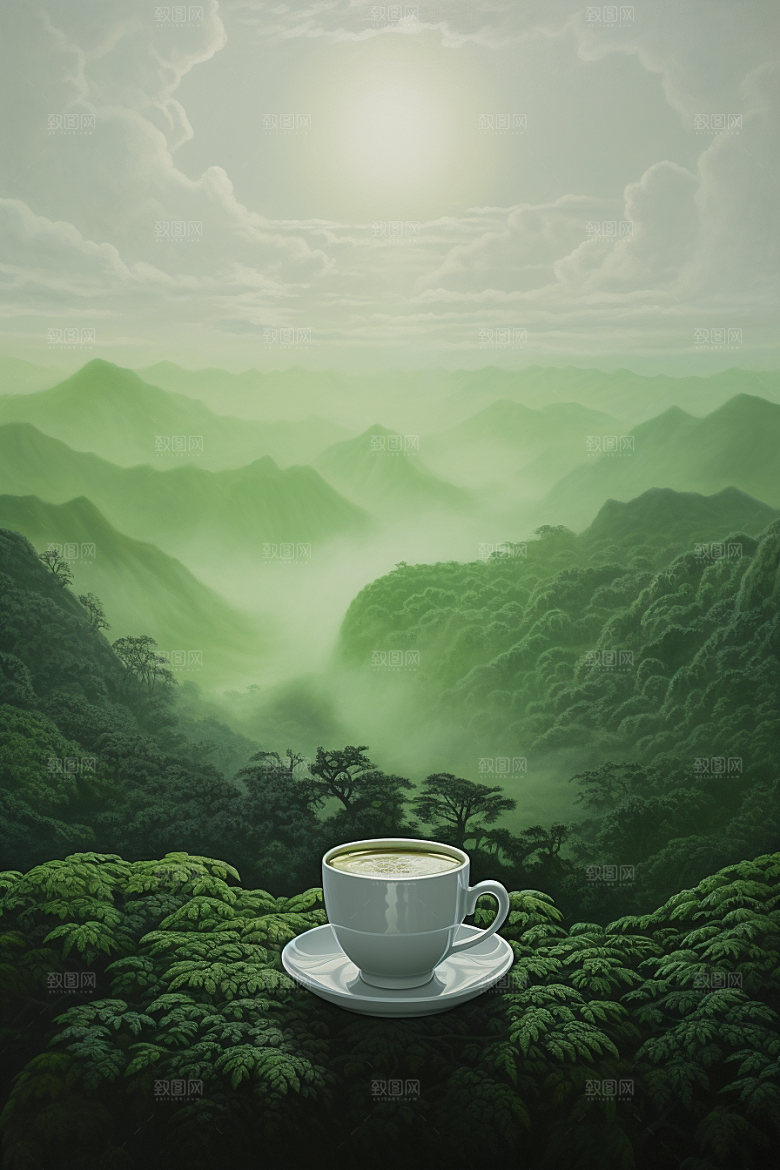 春季奶茶美食原叶新茶商品模型