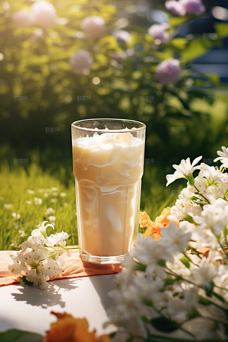 春季奶茶新年原叶新茶商品模型