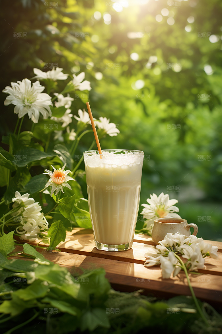春季奶茶原叶新茶绿茶商品模型