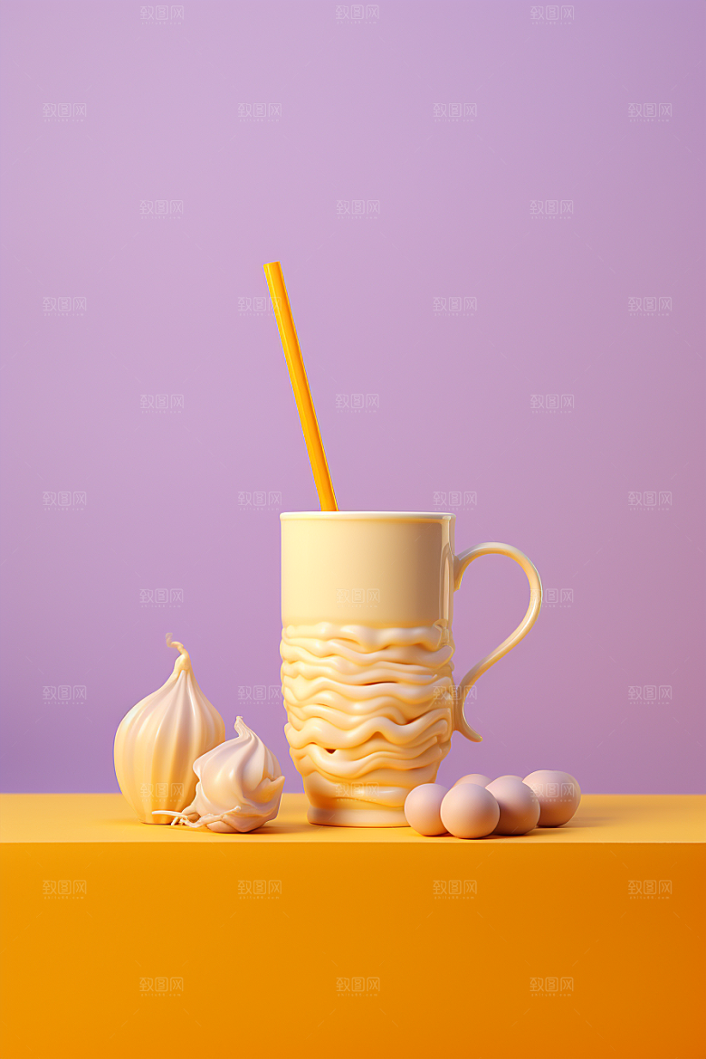 春季奶茶绿茶新年商品模型