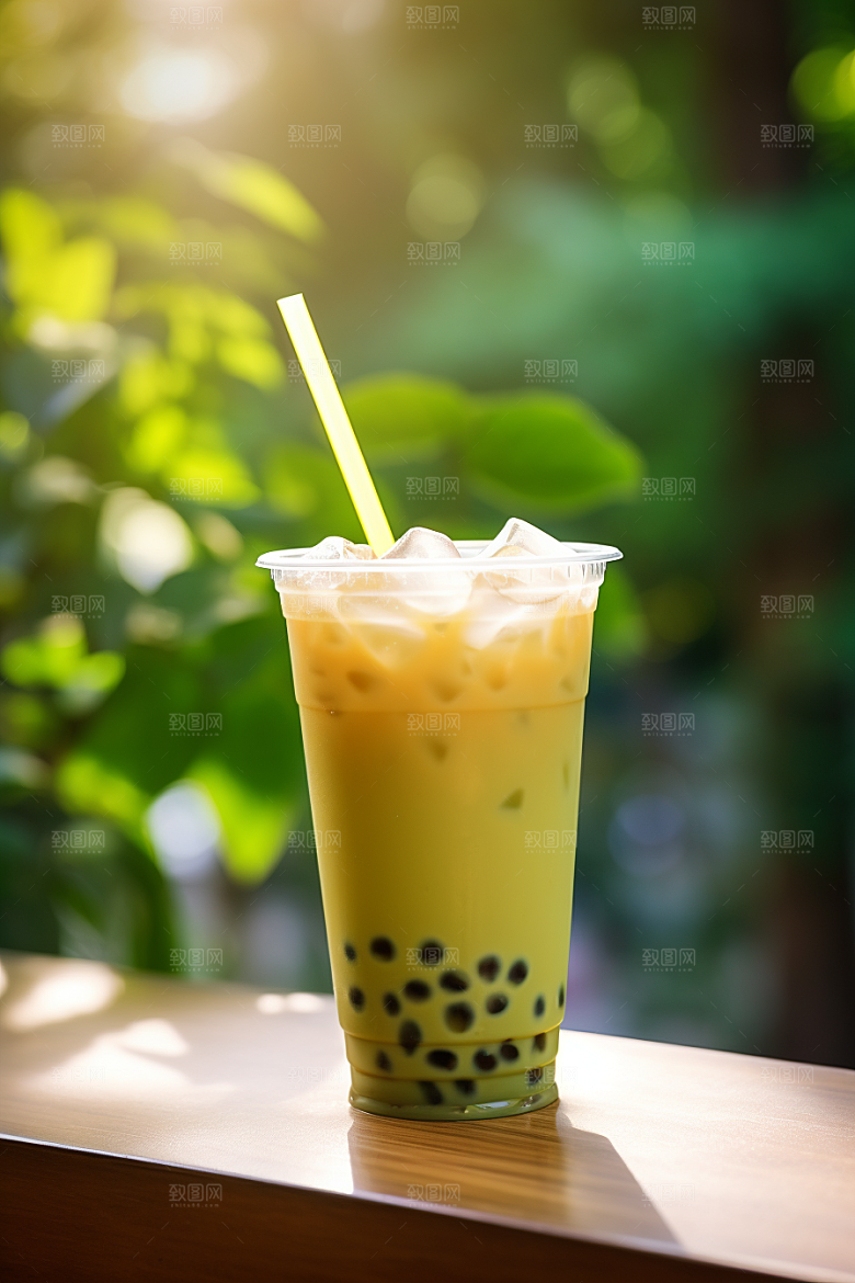 春季奶茶新年热饮商品模型