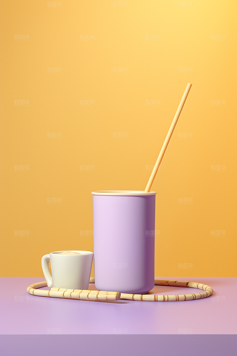 春季奶茶春茶新年商品模型