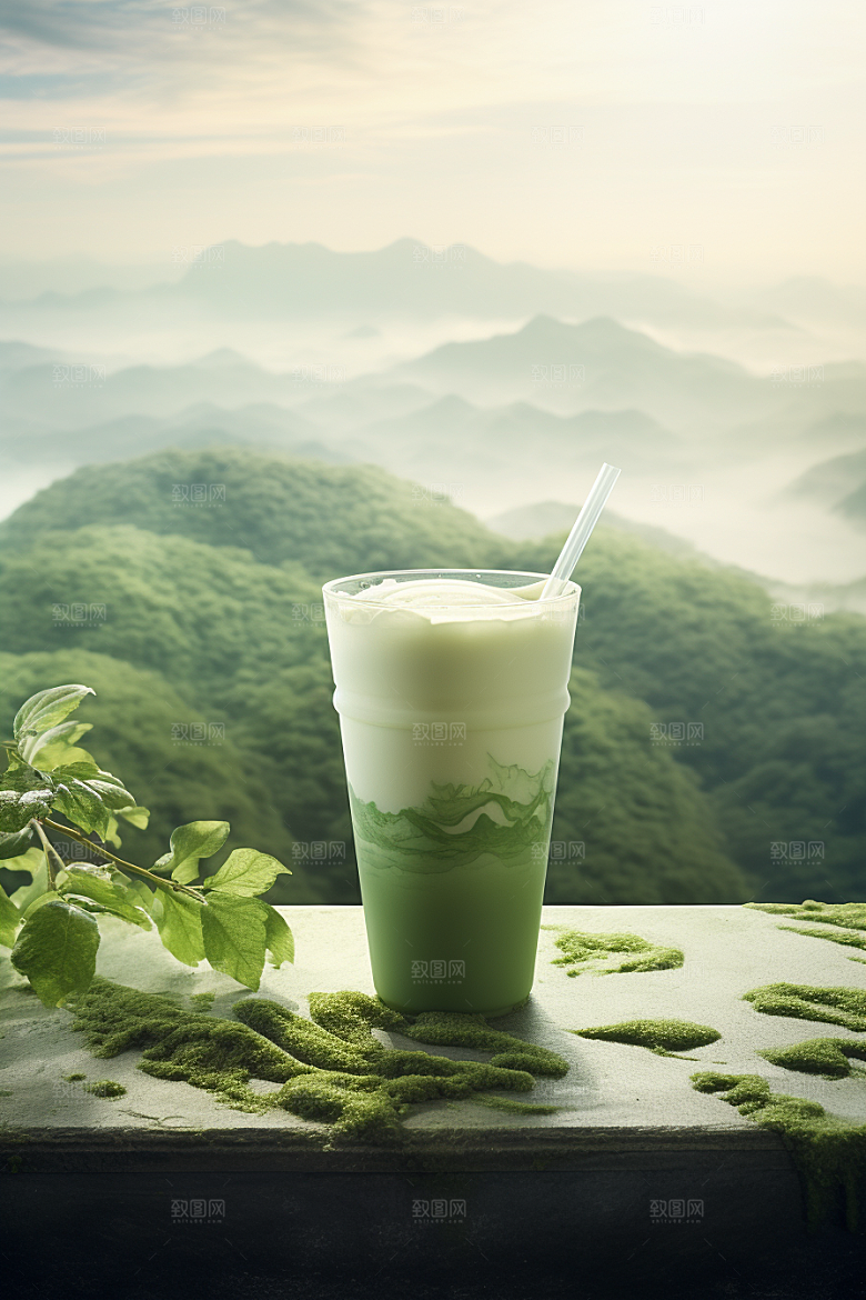 春季奶茶热饮高清商品模型