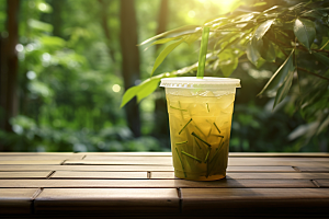 春季奶茶高清春茶商品模型